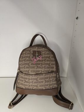 Juicy Couture Brown Logo Mini Backpack